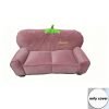 product-fancy-65738fbb-6790-420b-876e-dbb2dbfbe88c-1 1pc Cute Creamy Style Double Lazy Bean Bag Sofa Cover Balcony Living Room Game Figure Room Decoration, Reading Corner Decoration Double Lazy Sofa Cover