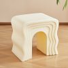 product-fancy-659a5830-00d4-4ef1-9ee1-51bec7776562 Cream-style Creative Sofa Side Table, Home Living Room Shoe Bench, Minimalist Modern Wavy Coffee Table, Bedside Table