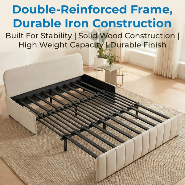 product-fancy-6650ea59-ef56-421d-b617-9bf2de9c863d 3in 1 Convertible Queen Sofa Bed, Pull Out Sleeper Couch, Armless Loveseat for Small Spaces