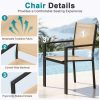 product-fancy-667c3a1e-c71c-411a-a6be-f1afb7f1b643 9pcs Patio Table And Chairs Set, Outdoor Furniture with Large Table And 8 Chairs, Dining Table Set for Backyard, Courtyard, Poolside, Brown