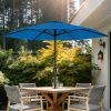 product-fancy-668fa23a-b314-4ee4-8c70-4abf08ef37cd 9FT Outdoor Patio Umbrella, Market Table Umbrella with Crank & 6 Sturdy Ribs, UV Protection Windproof, Pool Umbrella Perfect for Deck, Backyard, Lawn And Garden
