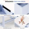 product-fancy-67601e9e-8828-4136-8373-6ccdd6ccd605 Set of Table And Chairs for Children, Featuring a 3-In-1 Wooden Activity Desk with a Blackboard, Storage Area, And a Removable Tabletop for Drawing, Reading, Playing, And Crafting, Suitable for Nurseries And Playrooms