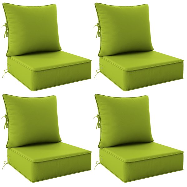 product-fancy-677f748e-05e1-416e-8cb1-ca06bdd0f3bf Outdoor Cushion Set of 1pc/2pcs/4pcs/6pcs - Thick 35D High-Density Foam Cushions Measuring 24*24*6.5 Inches, Featuring Quick Rebound, High Durability, And Easy Cleaning, Suitable for Outdoor Furniture Like Sofas And Patio Chairs