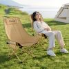 product-fancy-6844da23-82fd-481e-9e2b-28c5515ffdb3 2 High-backed Moon Chairs Come with A Storage Bag for Easy Folding And Storage - Durable Iron Alloy, Suitable for Courtyards, Outdoor Leisure, Camping And Fishing Beach Chairs
