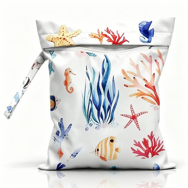 product-fancy-684829a7-b685-41ed-b68d-c46e4659bb76 Reusable Wet Bag for Diaper Storage, 9.84in*12.2in, Perfect for Storing Swimwear, Travel Essentials, Beach Items, Pool Supplies, Dirty Workout Gear, and Cosmetics. Ideal for Beach Weddings and as Themed Gifts, Suitable as Holiday Presents