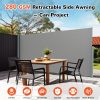 product-fancy-68881023-e57e-496b-9eb5-143fa522efe9 Retractable Side Awning - Folding Privacy Screen | Waterproof & UV-Resistant Outdoor Shade Divider for Patio, Garden, Balcony & Commercial Use Easy Install with PU Coating