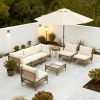 product-fancy-68e585ca-1b1c-4a9e-b9ed-7ef0a10c3a1f 7pcs Outdoor Wicker Patio Furniture Set, Rattan Sectional Sofa with Cushions And Coffee Table, Suitable for Backyard, Poolside, Porch, Garden, Sectional Patio Furniture, Patio Table, Outdoor Table, L-shaped Patio Sofa Set