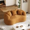 Moedrn Oversized Boneless Curved Sofa 68.5" / 106.5"/ 130.7" Sectional Sofa Couch Comfy Luxury Plush Chenille Floor Sofa Memory Foam Couches For Living Room, Apartment, Office, Guestroom