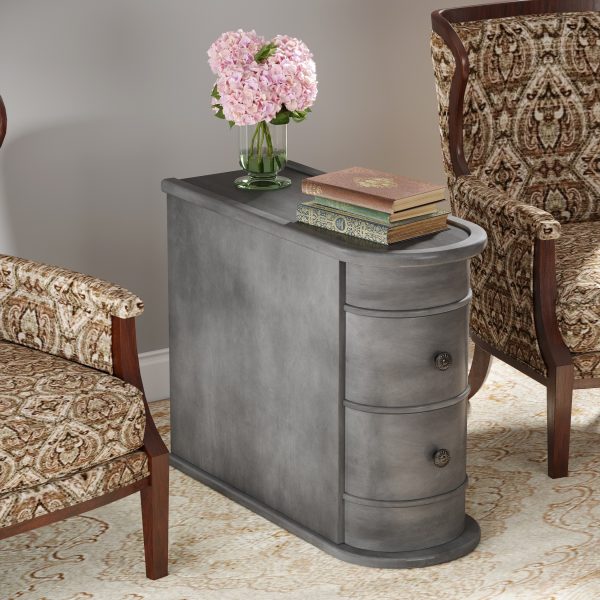 product-fancy-69b0cebb-32d1-4507-85ce-b1ea92f507d2 Compact 2-Drawer Wood End Table - Fully Assembled, Sturdy Finished Back Design with Spacious Storage, Ideal for Small Spaces And Chairside Use with Mid-Century Modern Style And Durable Hardwood Material