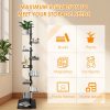 product-fancy-69d035e6-3f02-4f0f-8cec-91032773d246 Spine Bookshelf | 9-layer Stylish Metal Bookshelf | Vertical Standing Book Tower | Study Bookshelf | Decorative Storage Rack for Decoration, Books, Storage, Bookcase, Small Plants