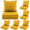 product-fancy-69f41024-816b-43f4-a881-4575d8d14769 Outdoor Cushion Set of 1pc/2pcs/4pcs/6pcs - Thick 35D High-Density Foam Cushions Measuring 24*24*6.5 Inches, Featuring Quick Rebound, High Durability, And Easy Cleaning, Suitable for Outdoor Furniture Like Sofas And Patio Chairs