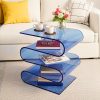 product-fancy-6a44a87e-4e06-4c73-8c24-090287477a6a Bedroom Acrylic Bedside Table Side Table Irregular Storage Rack, Large-size Office Magazine Rack Bookcase Bookshelf, Living Room Side Table Coffee Table