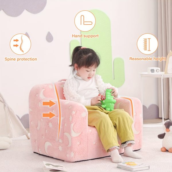 product-fancy-6ae0c6f6-f93a-486c-a25f-a90b4dc467bc Welnow Sofa, Couch for Kids with Carry Handle And Side Pockets, Foam Chair for Toddlers, Armrest Chair for Kids, Reading Sofa for Boys Or Girls