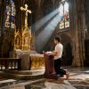 product-fancy-6b49d6b9-f4f1-4a9e-ad71-851e1c1a7eee Traditional Wooden Kneeling Prayer Stool with Padded Bench And Bible Stand-36-Inch Church-Style Prayer Station, Suitable for Homes, Small Chapels, And Religious Worship. Prayer Stool Kneeling Pad, for Home Wooden Kneeling Pad, Church Kneeling Stool