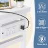 product-fancy-6b60cd0b-574c-4ce1-9a73-6723838e3fbc Dresser with LED Lights And Charging Station for Bedroom - 6-Drawer Fabric Storage Dresser with Hanging Rack, Sturdy Wooden Top, Stable Anti-Tip Design, Perfect for Modern Homes & Apartments
