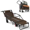 [Heavy Duty Folding Wagon] LEVELEVE Heavy Duty Folding Wagon-2-in-1 Collapsible Cart 400lb, 650lb Capacity All-Terrain Wheels W/Brakes And ASide Pockets