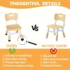 product-fancy-6c2a3067-92e8-4b60-bf8d-529a6eade460 Kids Table And 6 Chairs Set, Rectangular Plastic Graffiti Desk, Preschool Activity Art Craft Table, for Boys And Girls Halloween Christmas Gifts