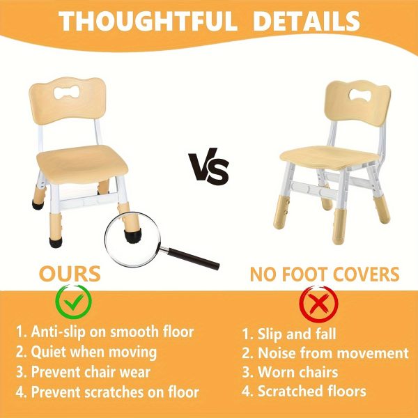 product-fancy-6c2a3067-92e8-4b60-bf8d-529a6eade460 Kids Table And 6 Chairs Set, Rectangular Plastic Graffiti Desk, Preschool Activity Art Craft Table, for Boys And Girls Halloween Christmas Gifts
