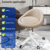 product-fancy-6cb8916d-a3c1-498a-9fb6-f58fcb7896c3 Adjustable Rolling Stool with Backrest, 360° Swivel Salon Chair with Wheels, Vanity Stool for Spa, Tattoo, Massage, Office, And Makeup Height Adjustable And Comfortable