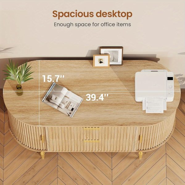 product-fancy-6d1369a0-a946-468d-b747-e3b69a0b078b 2 Drawer File Cabinet, fit Legal/Letter/A4 Size, 39.4" Filing Cabinet with 2 Sliding Door Storage for Home Office