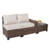 product-fancy-6d3caee6-0e7b-4d90-bb6f-0a9cee462f98 RAISED Patio Furniture Set, 2piece/3piece/4piece/6piece Wicker Outdoor Patio Furniture Sets with Cushions And Coffee Table, Outdoor Sectional Boho Patio Conversation Set Sectional Sofa for Backyard, Porch, Beige/Blue
