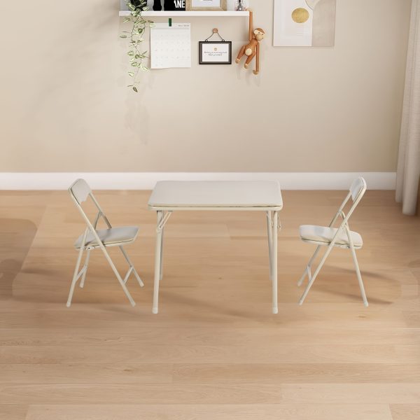 product-fancy-6d5bb73c-42cf-4186-a44b-9a5b0c0c4837 Colorful Folding Table with 24-Inch Width And 2/4 Sturdy Chairs - Vibrant, Space-Saving Design, Perfect for Family Playtime, Creative Activities, And Learning - Ideal for Fun And Creative Spaces ( 3pcs Or 5pcs)