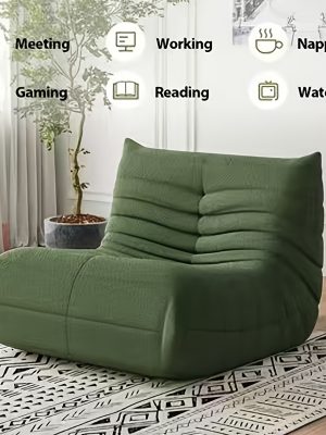 Beanbag Sofa Chairs, Modern and Comfortable Beanbag Chairs, Floor-length Couple Sofas, Armless Soft Sofa Beds, Teddy Tatami, Suitable for Various Room Types, Game Rooms, and Rooms. Flexible Placement
