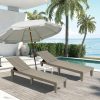 Outdoor Chaise Lounge Chair Set Of 2 For Outside Pool Patio, Adjustable Waterproof Easy Assembly Chaise Lounge Outdoor