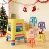 5/10 Pack Stackable Classroom Stools, 18.8" Height Colorful Nesting Plastic Stool, Portable Backless Chairs Flexible Seating for Classroom, School, Office, Home