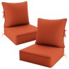 product-fancy-6ef35c0e-d045-4874-ac04-a427e0dfad6d Outdoor Cushion Set of 1pc/2pcs/4pcs/6pcs - Thick 35D High-Density Foam Cushions Measuring 24*24*6.5 Inches, Featuring Quick Rebound, High Durability, And Easy Cleaning, Suitable for Outdoor Furniture Like Sofas And Patio Chairs