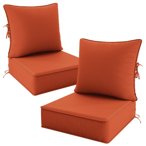 product-fancy-6ef35c0e-d045-4874-ac04-a427e0dfad6d Outdoor Cushion Set of 1pc/2pcs/4pcs/6pcs - Thick 35D High-Density Foam Cushions Measuring 24*24*6.5 Inches, Featuring Quick Rebound, High Durability, And Easy Cleaning, Suitable for Outdoor Furniture Like Sofas And Patio Chairs
