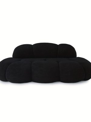Cloud Shaped Couches for Living Room, Modern Comfy Compressed Sofa, Cloud Shaped Leisure Sofa, Upholstered Couch for Bedroom, Apartment, Small Space (No Installation Required)