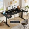product-fancy-6f7316c5-b0b6-473e-bc7c-8d3356f886e2 71×36 Standing Desk Electric Adjustable Height Desks, Home Office Desks With Cable Management, Monitor Stand, 2 Hooks, 5 Power Outlets, 3 Memory Adjustable Height Computer Desk