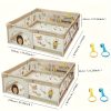 Playpen, Little Hedgehog Baby Playpen, Baby Playpen with Gate Indoor And Outdoor Children's Activity Center with Non-Slip Base