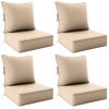 product-fancy-704228b2-bb85-4cd5-ac98-599073edfaaa Outdoor Cushion Set of 1pc/2pcs/4pcs/6pcs - Thick 35D High-Density Foam Cushions Measuring 24*24*6.5 Inches, Featuring Quick Rebound, High Durability, And Easy Cleaning, Suitable for Outdoor Furniture Like Sofas And Patio Chairs