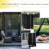 product-fancy-704ba568-091d-4e20-9d1d-a8d8a80a9590 Single-piece Outdoor Transparent Knitted Polyester Mosquito Net with Rod Pocket — Breathable Anti-mosquito Mesh, Suitable for Gazebos, Terraces, Gardens, and Pavilions — Design and Installation