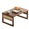product-fancy-712d3887-8605-4ebb-8cbf-70bb34c0431b Foldable Bamboo Picnic Table - Portable Patio/Garden Coffee Table, Suitable for Backyards, Patios, And Balconies. Lightweight, Low Camping Coffee Table. A Must-Have for Spring Easter Garden Parties. Compact Floor Table with No Installation Required