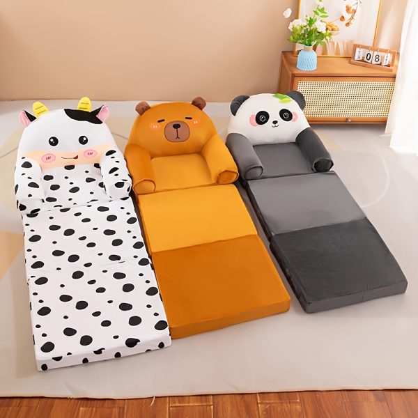 product-fancy-71f44d8d-45de-46c5-8b7f-7bd0aa034197 Foldable Sofa Three-Fold Comfortable Sofa Stool A Very Cute Design Removable & Washable Perfect for Living Room & Bedroom Use Halloween And Christmas Gifts