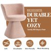 product-fancy-721d16b9-cb4b-42c0-b917-69a8ded86afb Swivel Accent Chair, Modern 360° Barrel Chair with Curved Backrest, Round Vanity Armchairs for Bedroom, Living Room, Reading Room