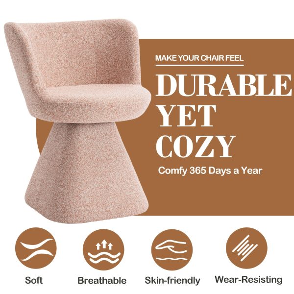 product-fancy-721d16b9-cb4b-42c0-b917-69a8ded86afb Swivel Accent Chair, Modern 360° Barrel Chair with Curved Backrest, Round Vanity Armchairs for Bedroom, Living Room, Reading Room
