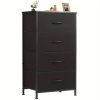 product-fancy-72496b75-7fab-4d66-a1fa-bced40d7c519 Dresser For Bedroom, Storage Drawers, Skinny Fabric Storage Tower With 2/4 Drawers, Tower Organizer Unit, Chest Of Drawers With Wooden Top For Closet, Laundry, Entryway