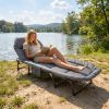 product-fancy-7251a9be-72a8-4224-8586-963493e80a3d Comfortable Cotton Padded Integrated Bed, Skeleton Cotton Padded Integrated Guest Bed, 70.8-inch Folding Bed with Mattress, Camping Bed, Portable Guest Bed, Load-bearing Capacity Of 400 Pounds, Gray One Pack, Suitable for Gifts
