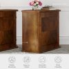 product-fancy-7270bea7-a5c6-42dc-a853-697644a09240 Compact 2-Drawer Wood End Table - Fully Assembled, Sturdy Finished Back Design with Spacious Storage, Ideal for Small Spaces And Chairside Use with Mid-Century Modern Style And Durable Hardwood Material