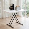 product-fancy-73a984b5-86e8-41bb-9447-bdbbc00e3ebd 6FT Folding Table, 6 Foot Folding Table Heavy Duty, Portable Plastic Folding Table with Handle, Fold in Half Table for Indoor Outdoor Use, Fold Up Table for Camping Dining Party Picnic Events