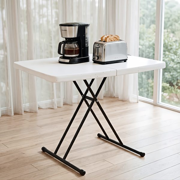 product-fancy-73a984b5-86e8-41bb-9447-bdbbc00e3ebd 6FT Folding Table, 6 Foot Folding Table Heavy Duty, Portable Plastic Folding Table with Handle, Fold in Half Table for Indoor Outdoor Use, Fold Up Table for Camping Dining Party Picnic Events