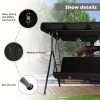 product-fancy-74484dee-274e-4eb1-90f8-24eaed9a5ee2 YODOLLA Outdoor Swing Chairs, 2-Person Glider Bench with Detachable Cushion And Adjustable Canopy, Ideal for Garden, Poolside, And Backyard