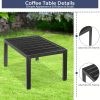 [Outdoor Lounge Chair] 2-Pcs Outdoor Lounge Chair With 1-Pcs Side Table, Patio Sunbathing Lounger, 5-Level Height Adjustable, Suitable For Garden, Pool, Beach, Outdoor Use