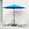 product-fancy-748fef08-e650-4c21-961d-2f73e35d6d29 9ft Patio Umbrella, Outdoor Pool Umbrella, 9ft Camping Umbrella, Waterproof Table Umbrella