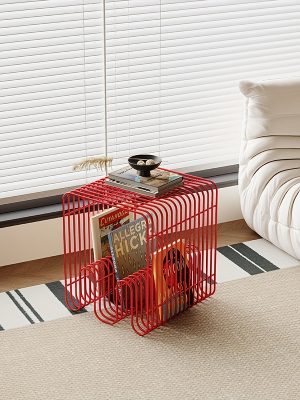 Sofa Side Table Small Apartment Coffee Table Easy Modern Light Luxury Coffee Table Side Table Corner Table Newspaper Rack Shelf