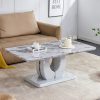 product-fancy-753a101b-e903-4967-a7bf-05ffce8b87cb Contemporary Minimalist Rectangular Coffee Table Featuring a White Faux Marble Design, a Spacious And Adaptable Piece for The Living Room, Perfect As a Central Tea Table Or Accent Furniture, Ideal for Various Settings, And Easy to Assemble